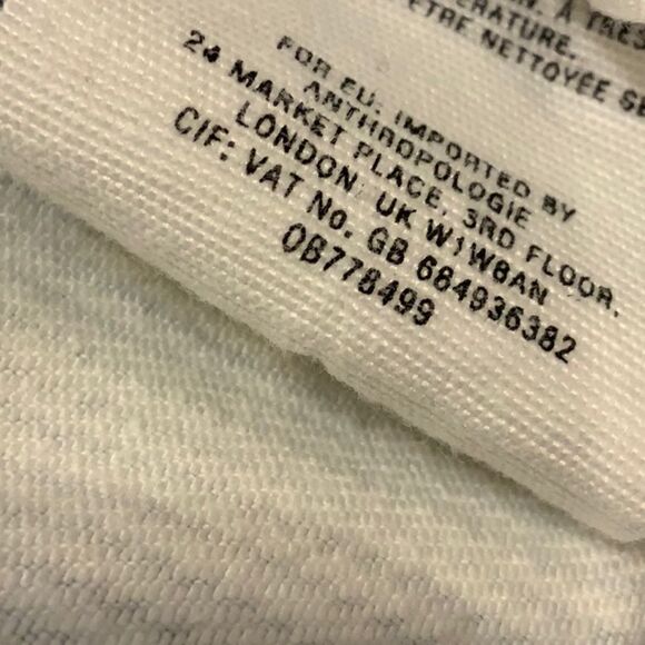 Anthro Pilcro letterpress striped Skinny Railroad blue white Jean denim 25 - Picture 16 of 16